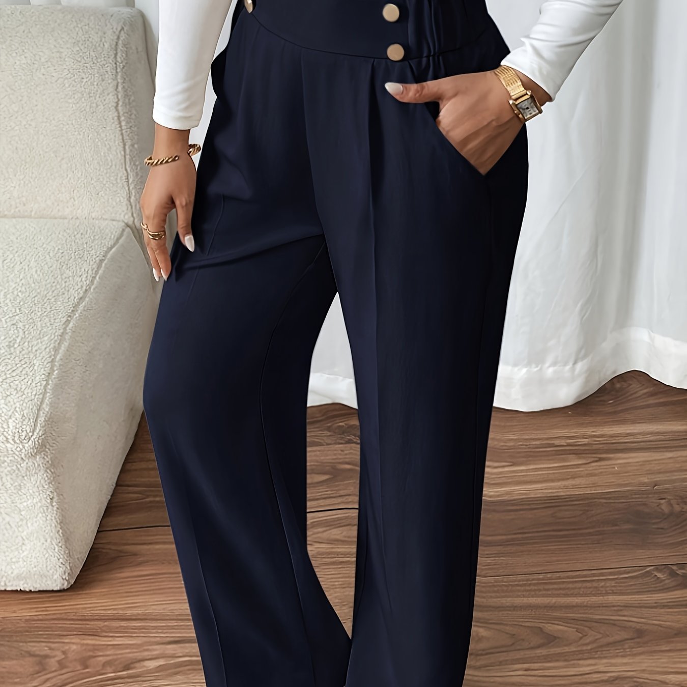 Aurora High-Waist Trousers – Tailored Relaxed Fit