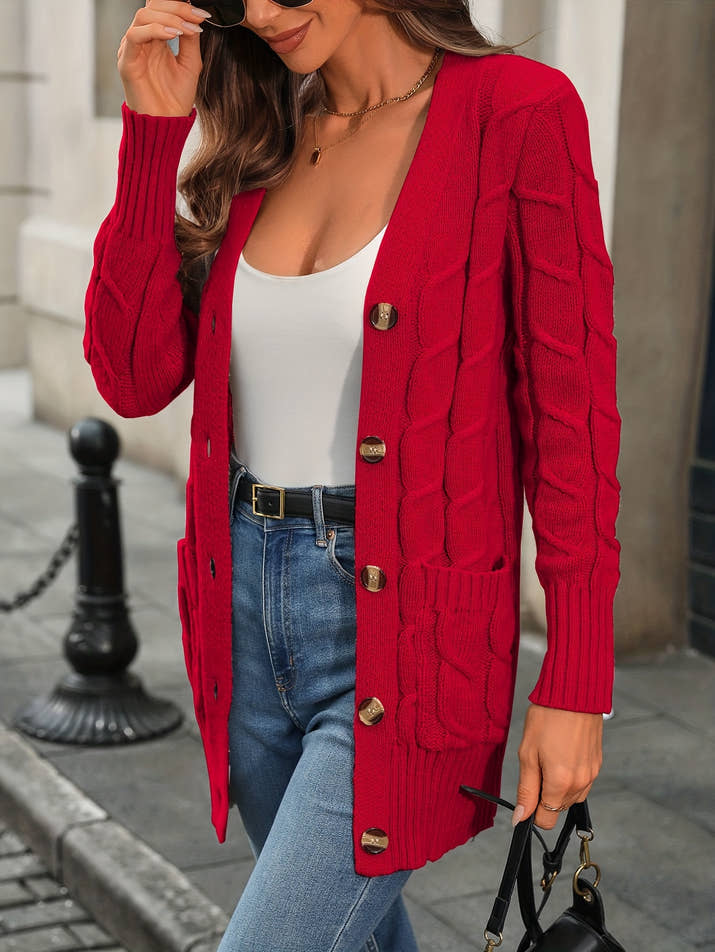 Aurora Buttoned Cardigan – Luxe Open Edition