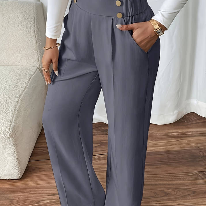 Aurora High-Waist Trousers – Tailored Relaxed Fit