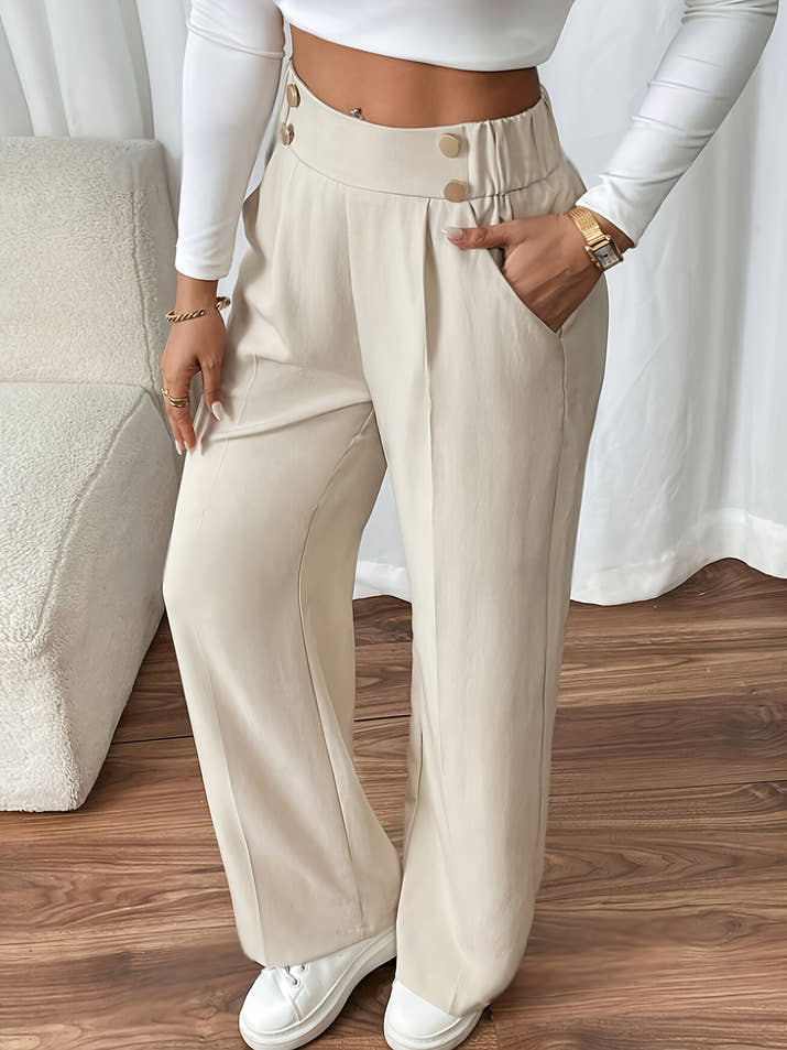Aurora High-Waist Trousers – Tailored Relaxed Fit