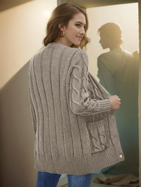 Aurora Buttoned Cardigan – Luxe Open Edition