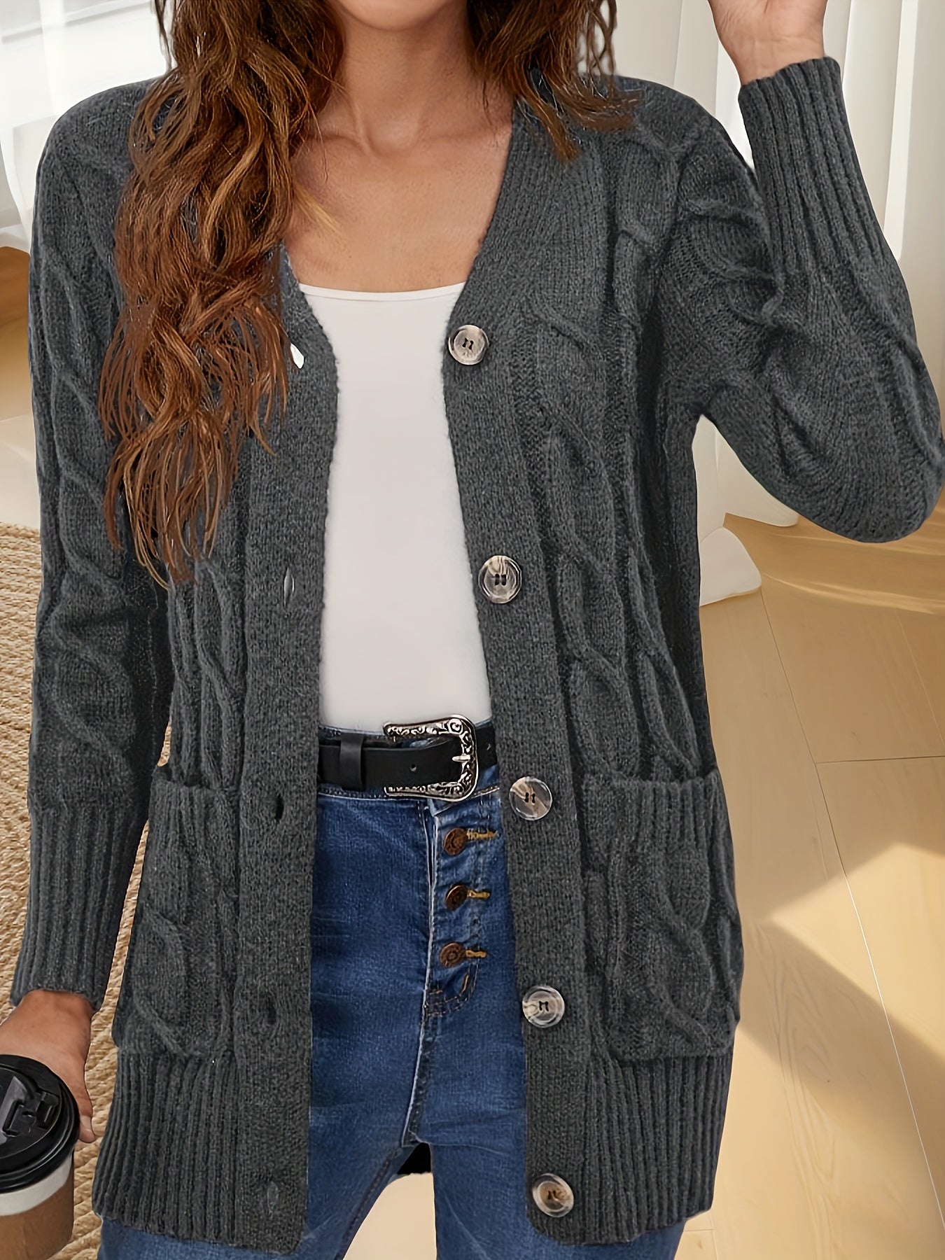 Aurora Buttoned Cardigan – Luxe Open Edition