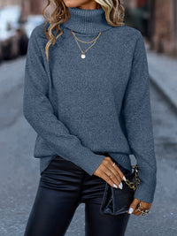 Isabella High-Neck Knit – Autumn Luxe Pullover