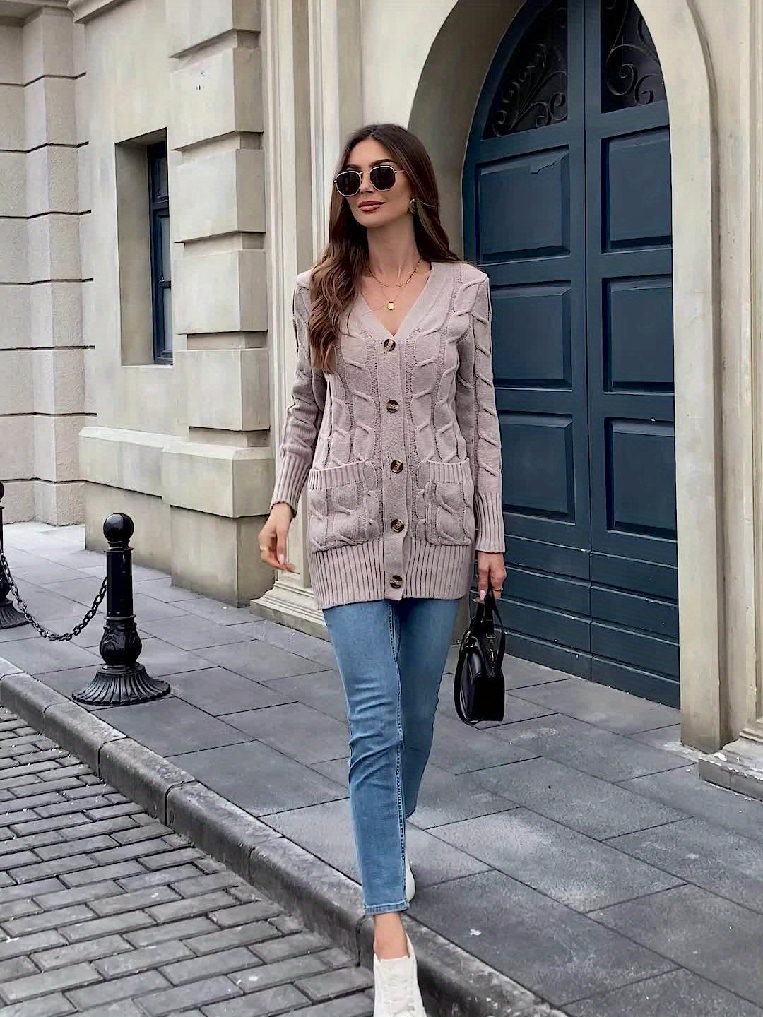 Aurora Buttoned Cardigan – Luxe Open Edition