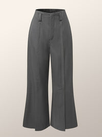 Valentina Wide-Leg Trousers – Split Hem Edition