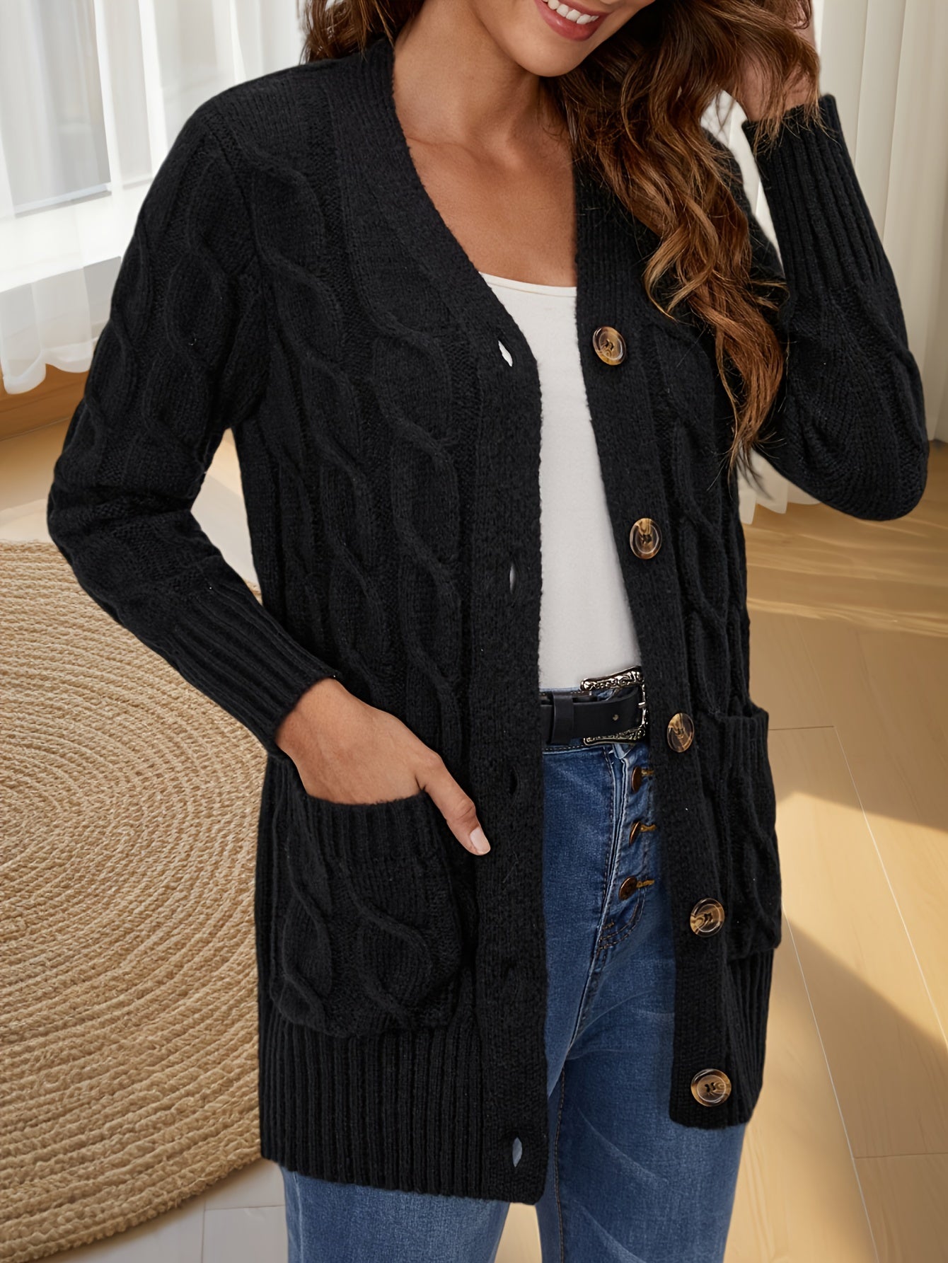 Aurora Buttoned Cardigan – Luxe Open Edition