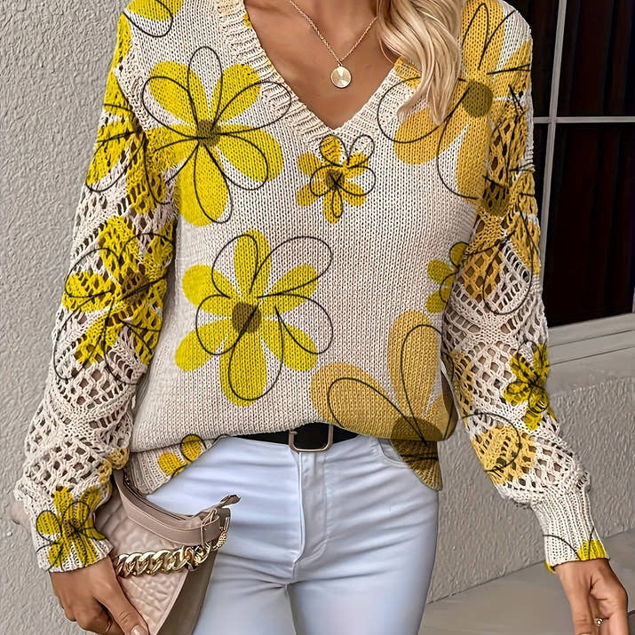 Elena V-Neck Pullover – Timeless Chic Sweater
