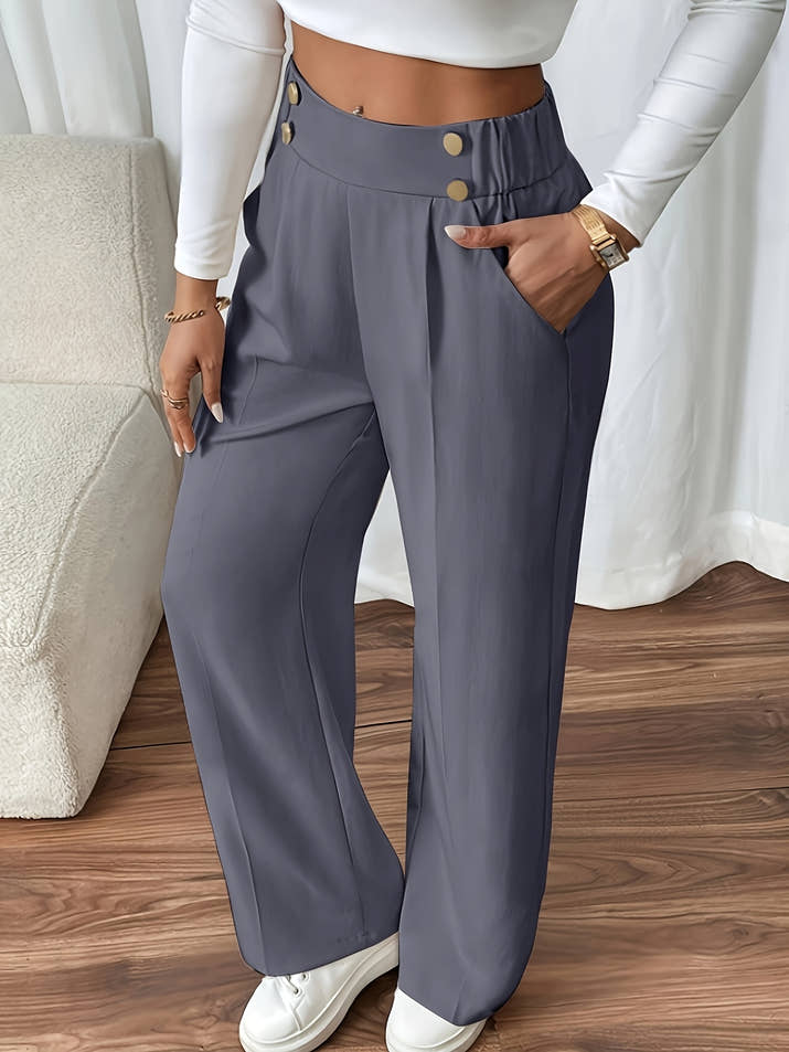 Aurora High-Waist Trousers – Tailored Relaxed Fit