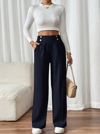 Aurora High-Waist Trousers – Tailored Relaxed Fit