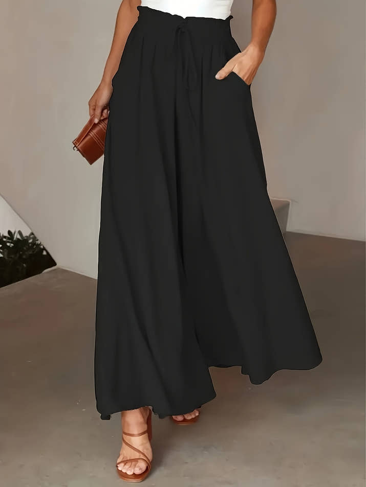 Clara Wide-Leg Trousers – High-Waist Comfort Duo