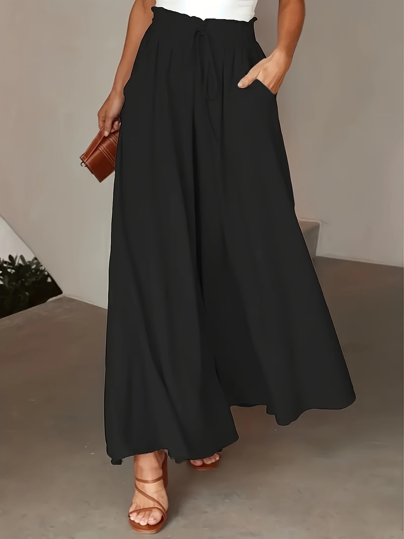 Clara Wide-Leg Trousers – High-Waist Comfort Duo