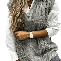 Amélie V-Neck Knit Vest – Timeless Chic Edition
