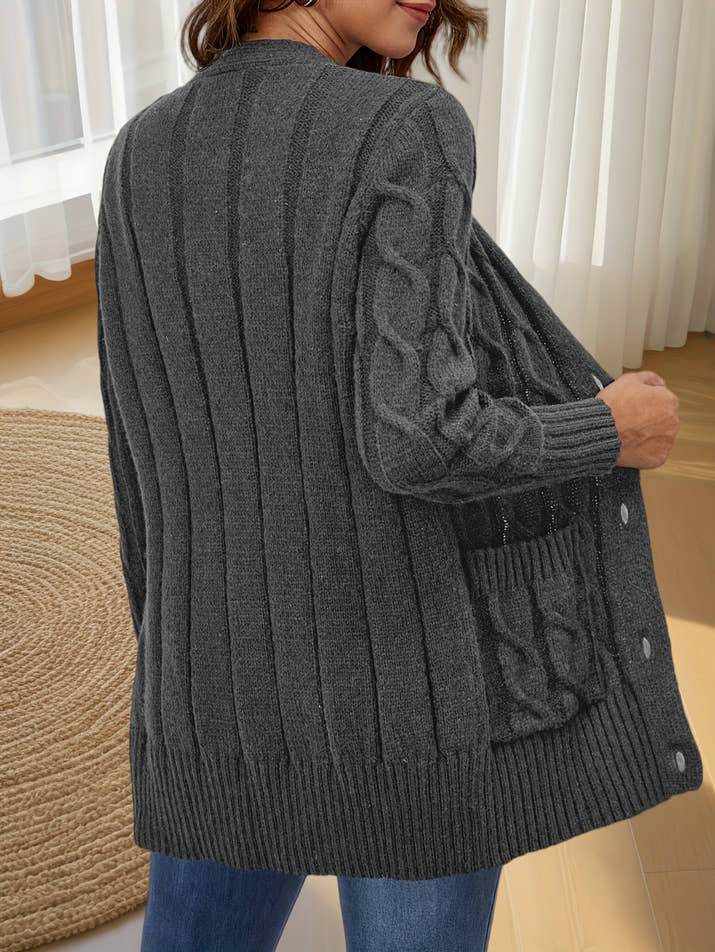 Aurora Buttoned Cardigan – Luxe Open Edition