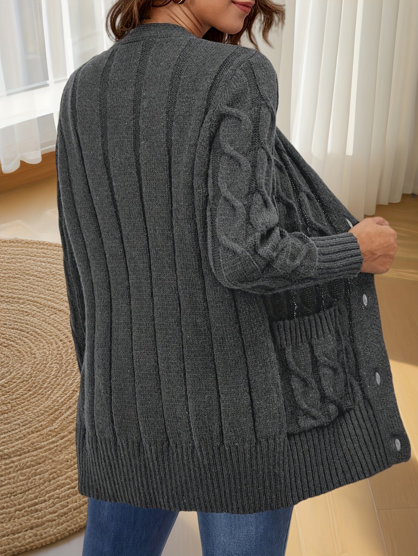 Aurora Buttoned Cardigan – Luxe Open Edition