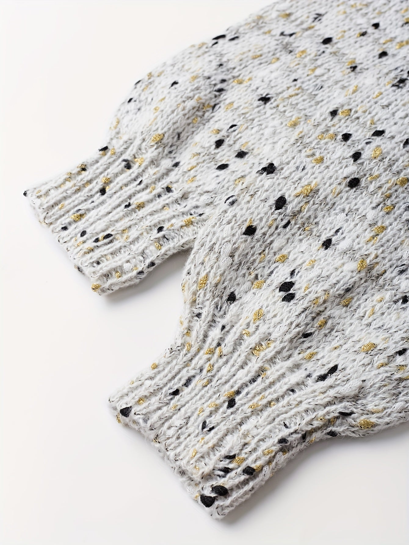 Celeste Polka Knit – Vintage Drop Shoulder Sweater