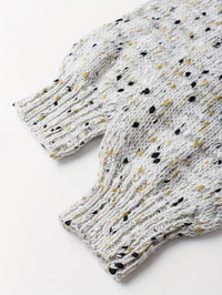 Celeste Polka Knit – Vintage Drop Shoulder Sweater