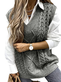 Amélie V-Neck Knit Vest – Timeless Chic Edition