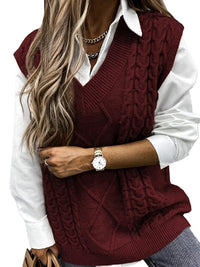 Amélie V-Neck Knit Vest – Timeless Chic Edition