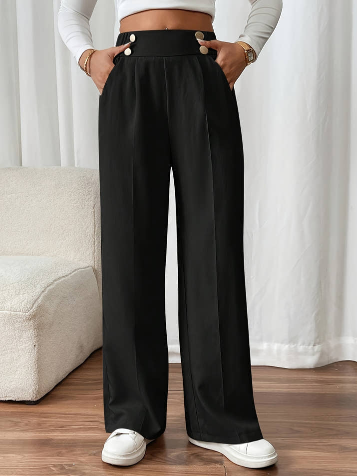 Aurora High-Waist Trousers – Tailored Relaxed Fit
