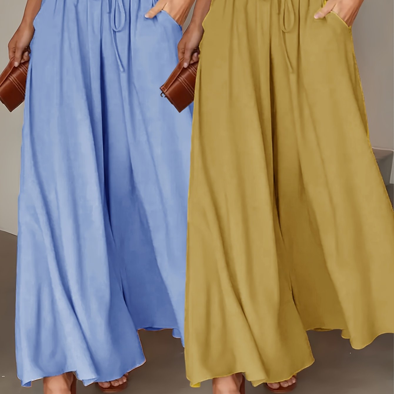 Clara Wide-Leg Trousers – High-Waist Comfort Duo