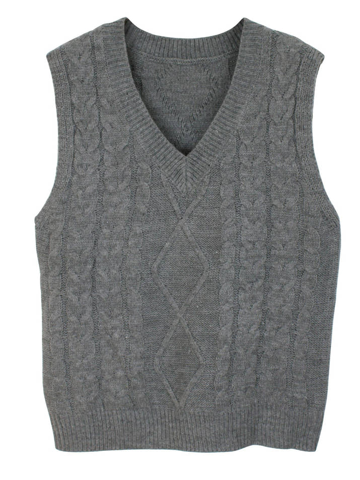 Amélie V-Neck Knit Vest – Timeless Chic Edition