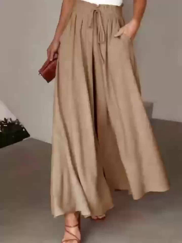 Clara Wide-Leg Trousers – High-Waist Comfort Duo