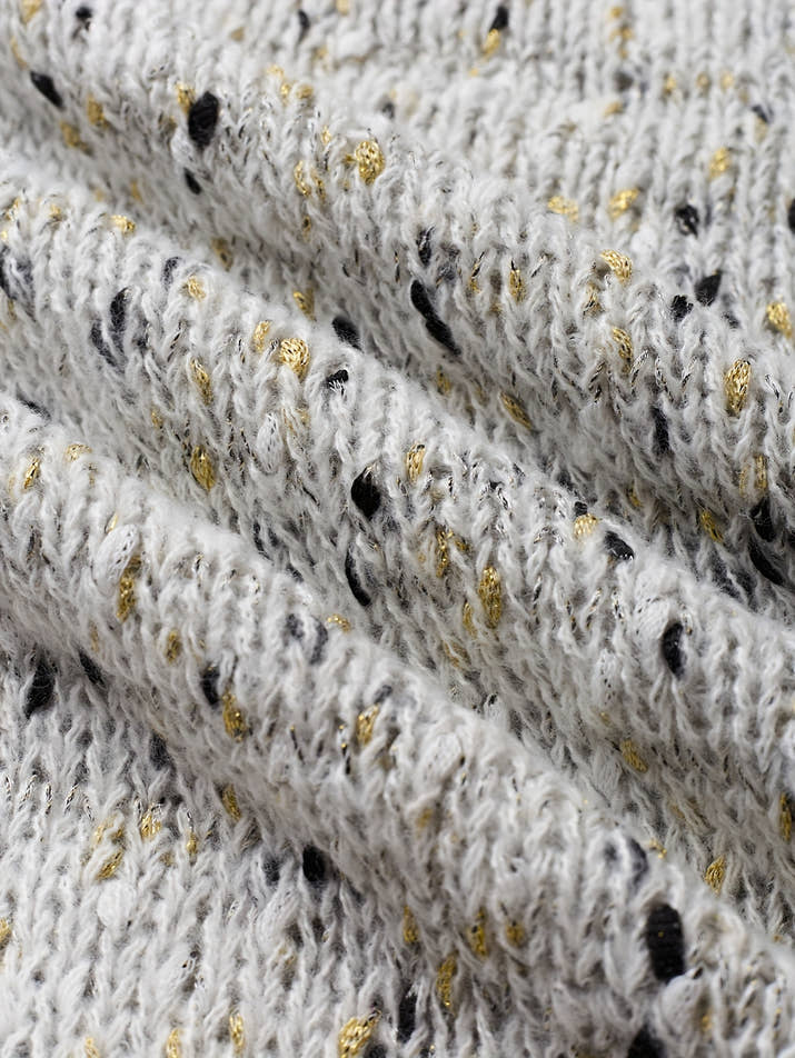 Celeste Polka Knit – Vintage Drop Shoulder Sweater