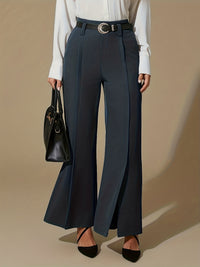 Valentina Wide-Leg Trousers – Split Hem Edition