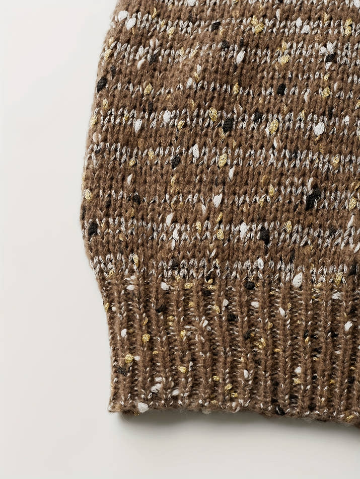 Celeste Polka Knit – Vintage Drop Shoulder Sweater