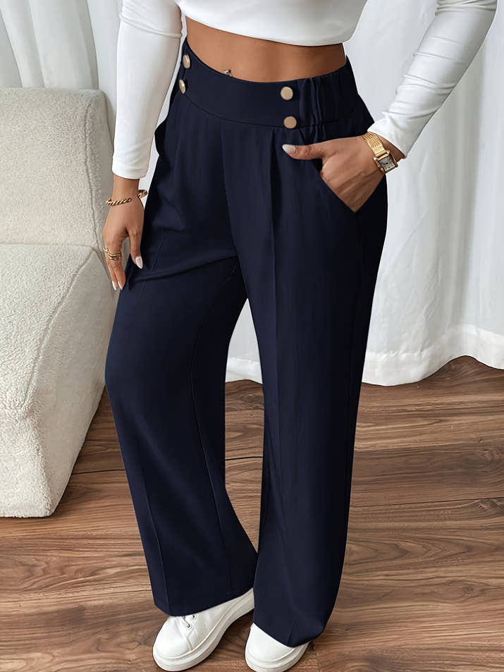 Aurora High-Waist Trousers – Tailored Relaxed Fit