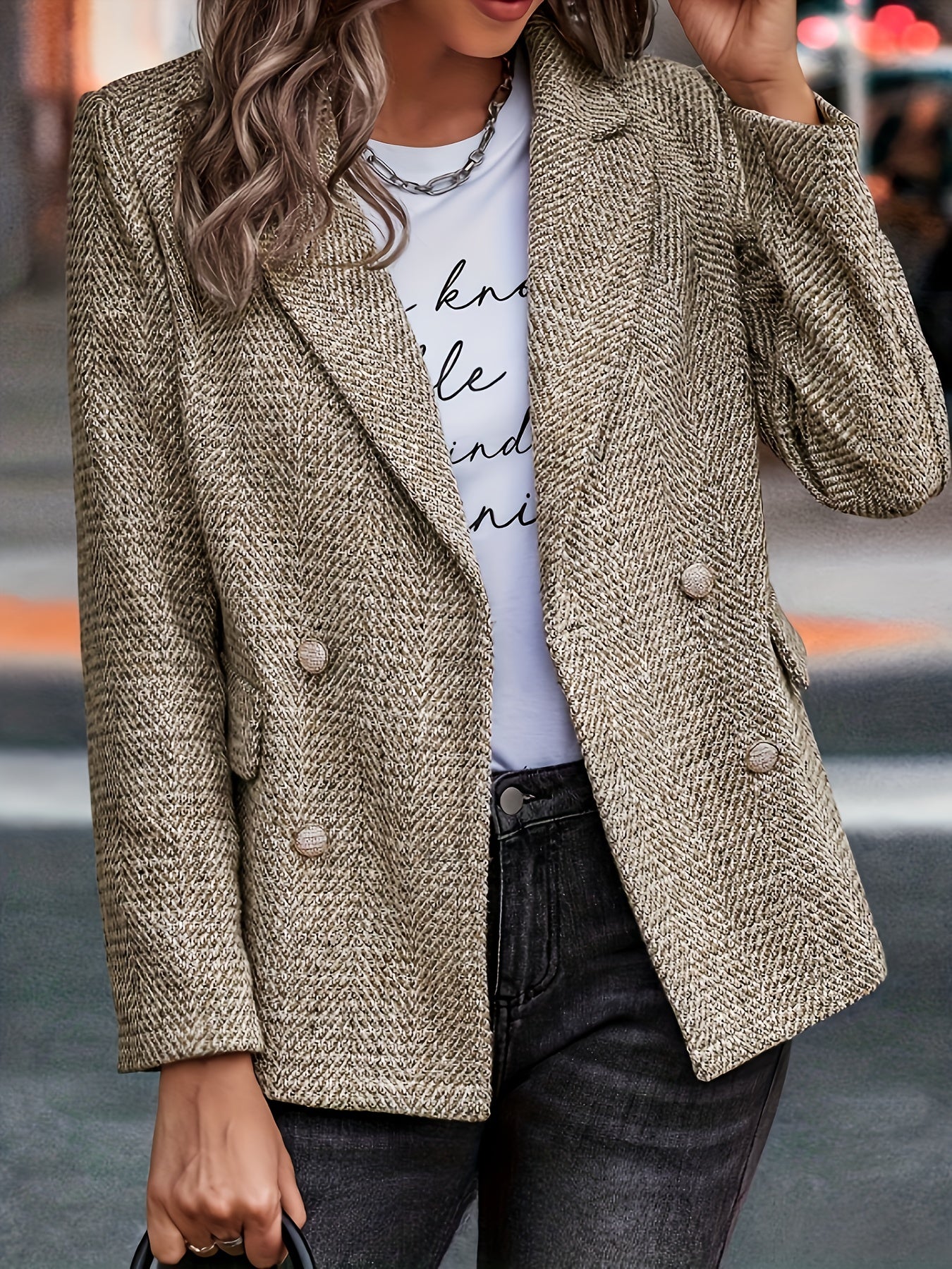 Valeria Double-Breasted Blazer – Tailored Elegance