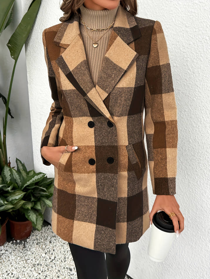 Camille Houndstooth Coat – Golden Heritage Edition
