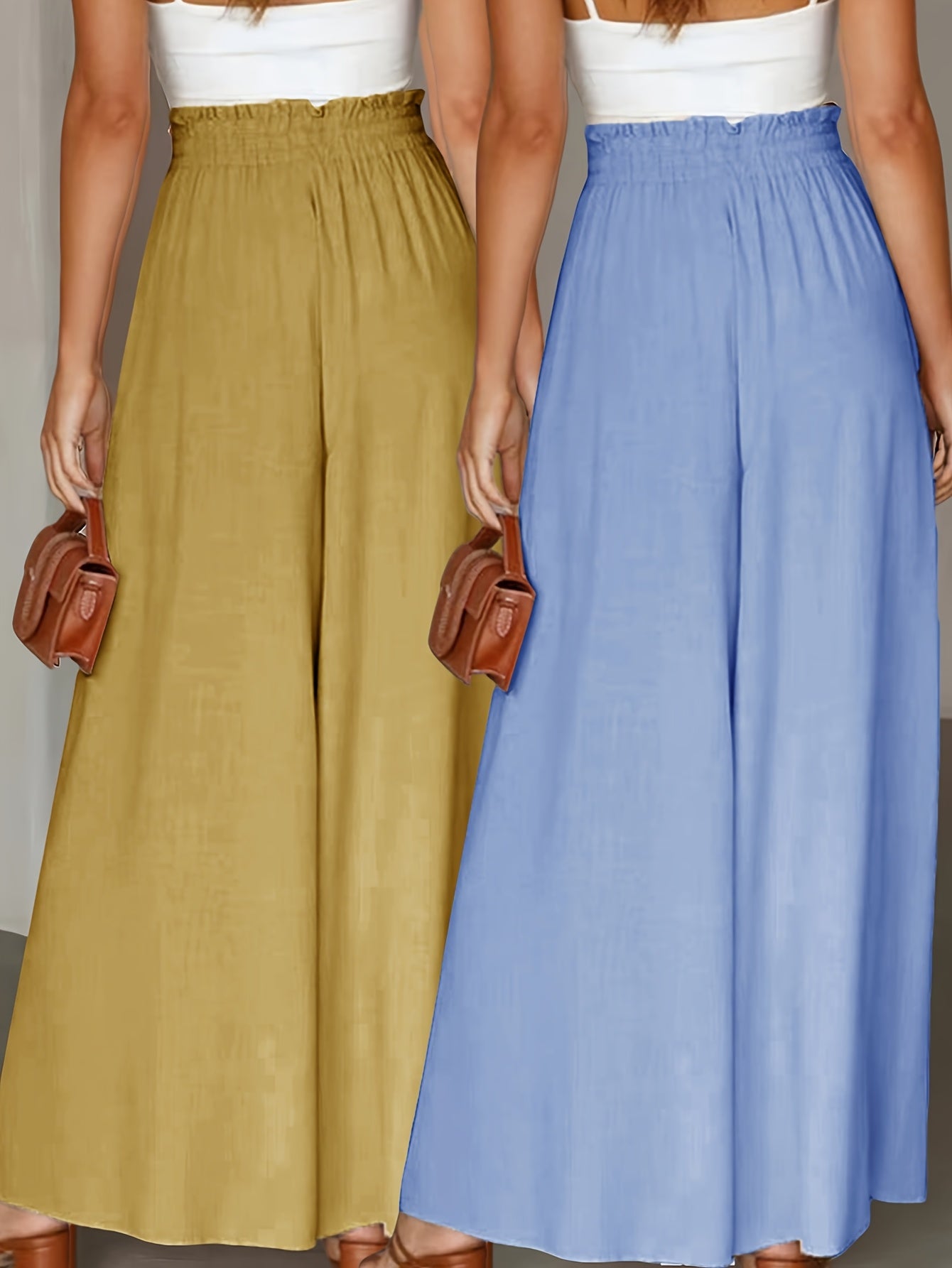 Clara Wide-Leg Trousers – High-Waist Comfort Duo