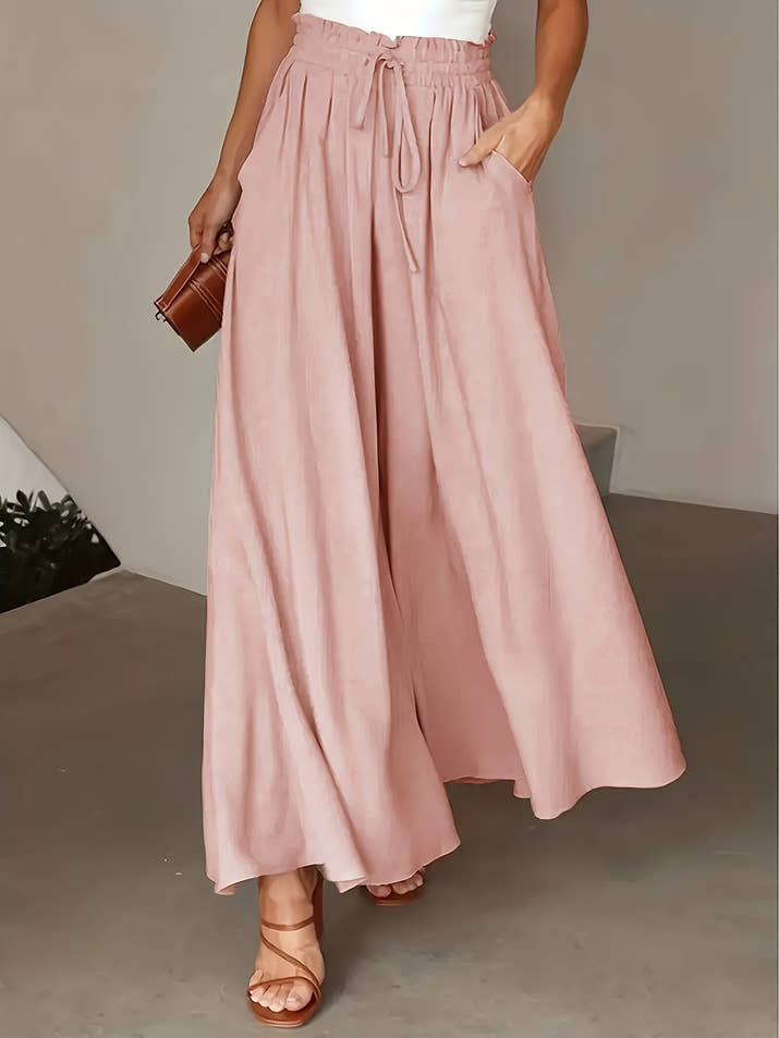 Clara Wide-Leg Trousers – High-Waist Comfort Duo