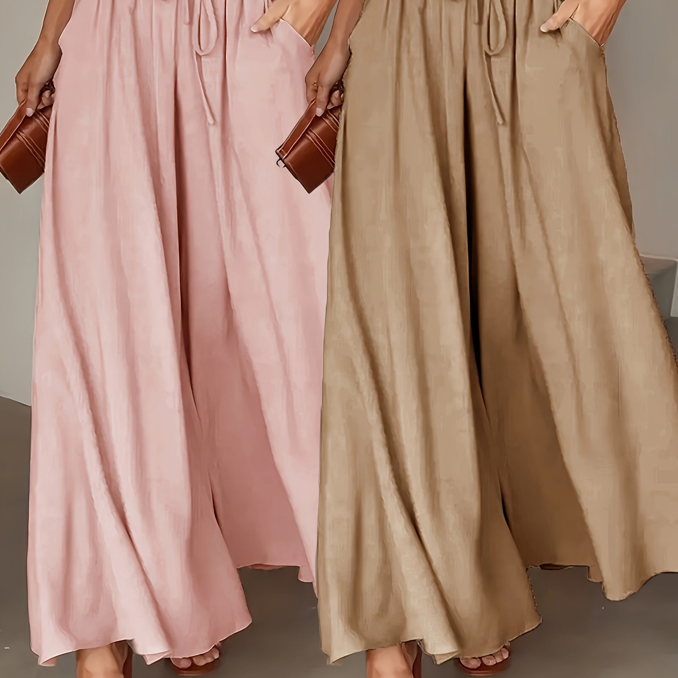 Clara Wide-Leg Trousers – High-Waist Comfort Duo