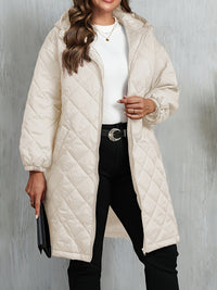 Aurora Quilted Hooded Jacket – Autumn Elegance