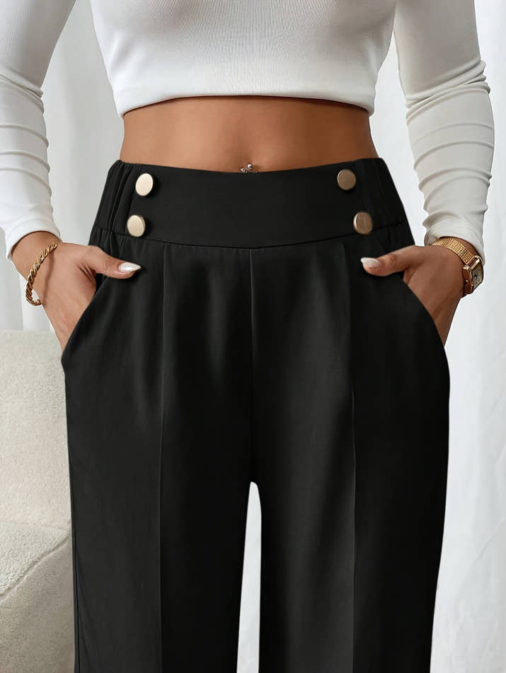 Aurora High-Waist Trousers – Tailored Relaxed Fit