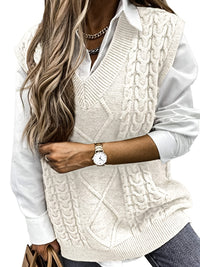 Amélie V-Neck Knit Vest – Timeless Chic Edition