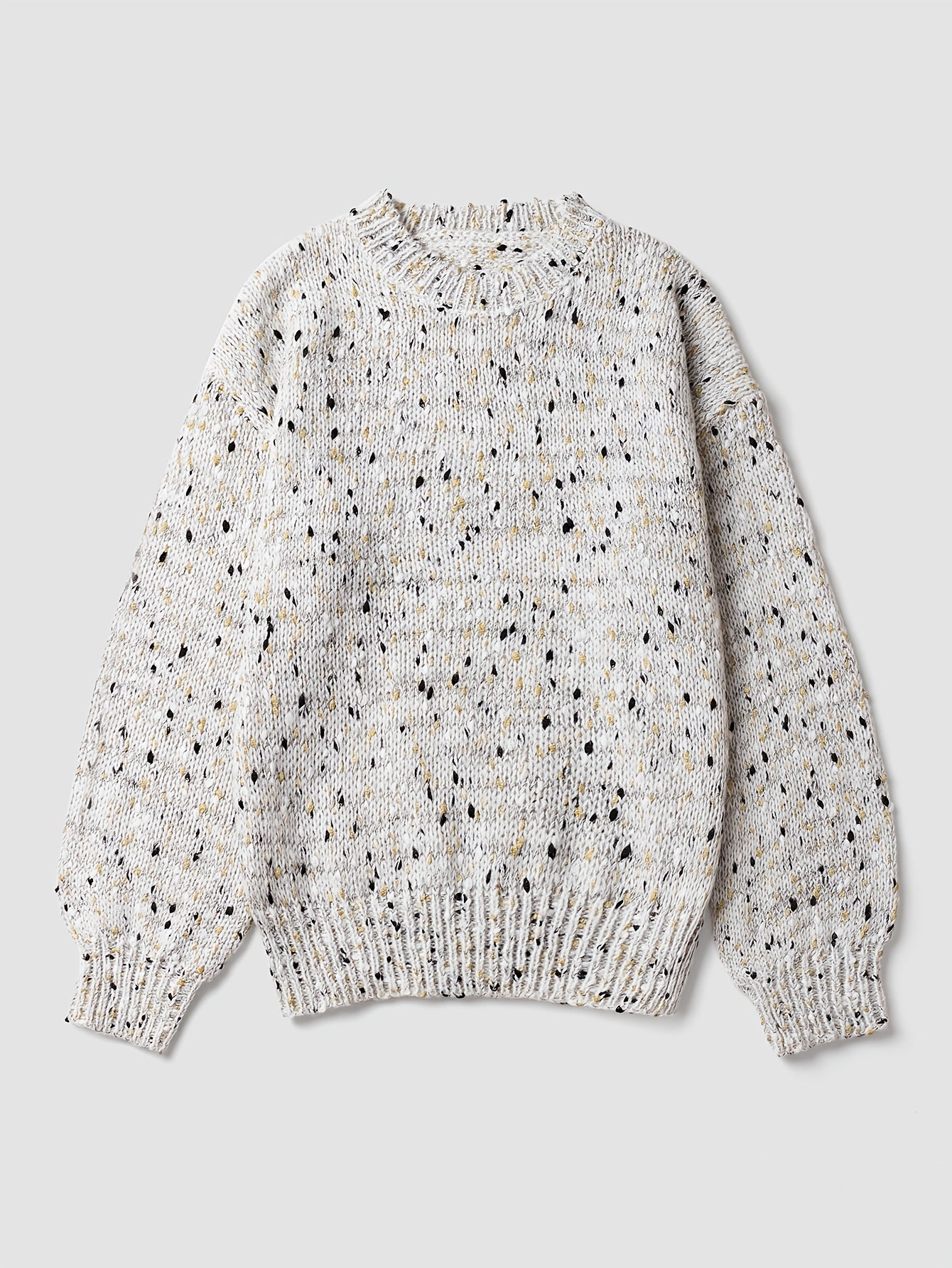 Celeste Polka Knit – Vintage Drop Shoulder Sweater