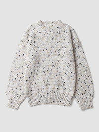 Celeste Polka Knit – Vintage Drop Shoulder Sweater