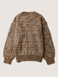 Celeste Polka Knit – Vintage Drop Shoulder Sweater