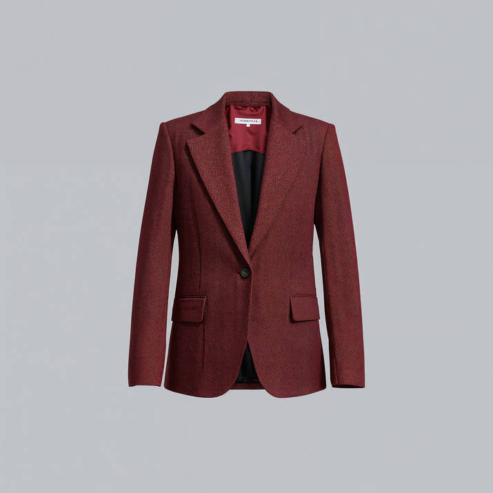 Velour Heritage Blazer – Signature Button Edition