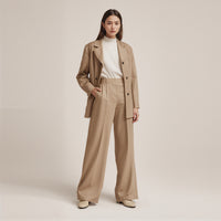 Clara Wide-Leg Trousers – High-Waist Comfort Duo