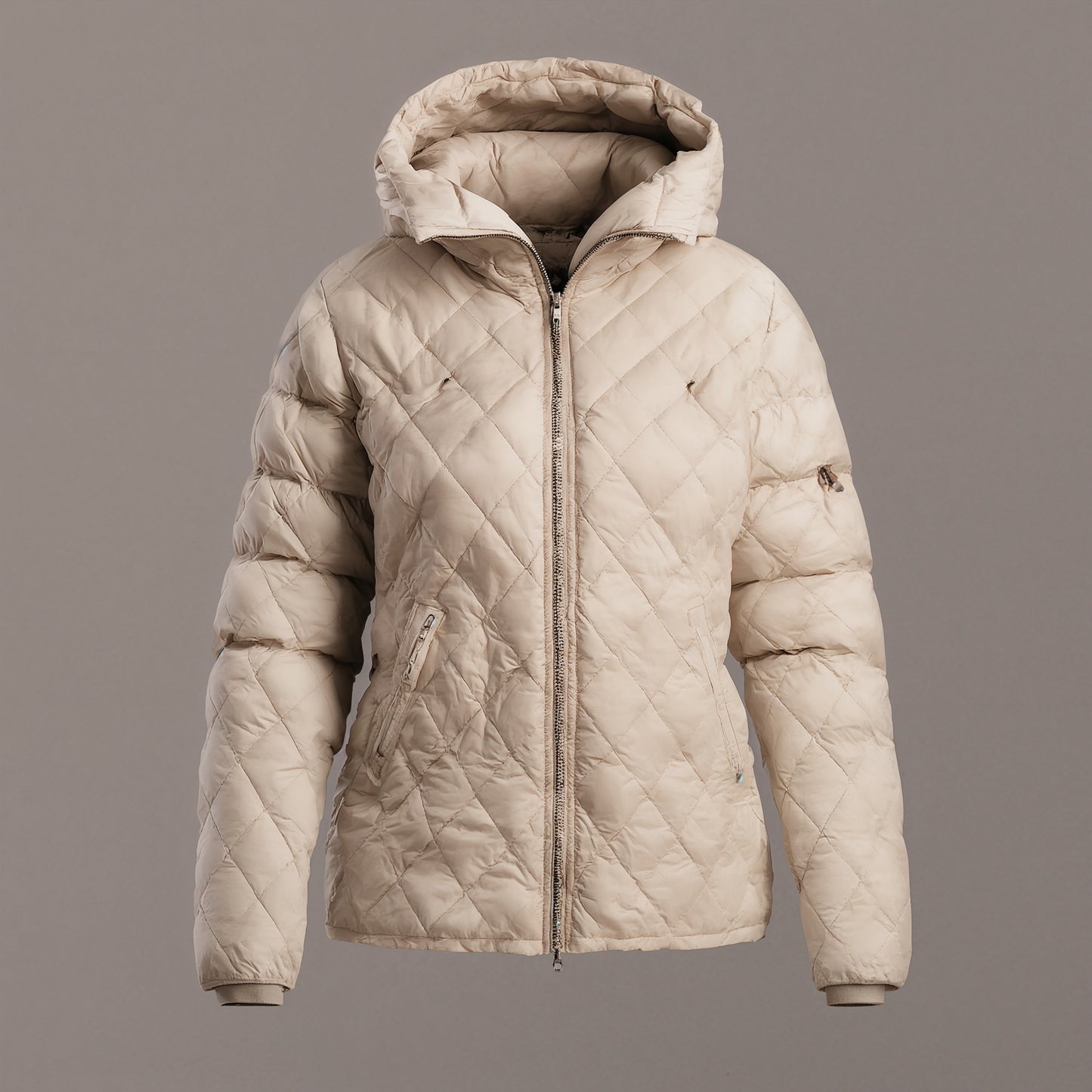 Aurora Quilted Hooded Jacket – Autumn Elegance