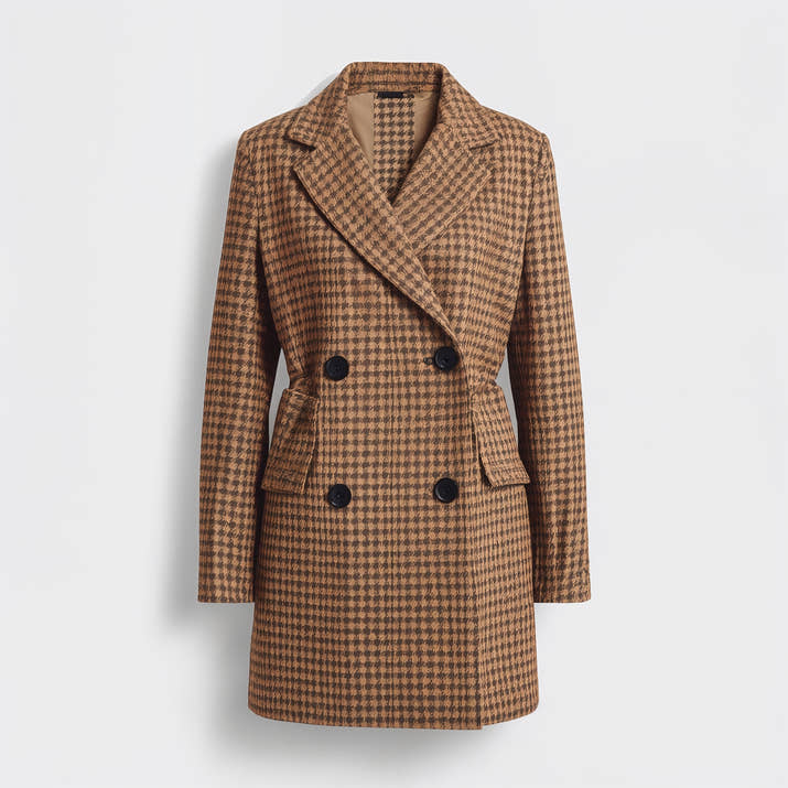 Camille Houndstooth Coat – Golden Heritage Edition