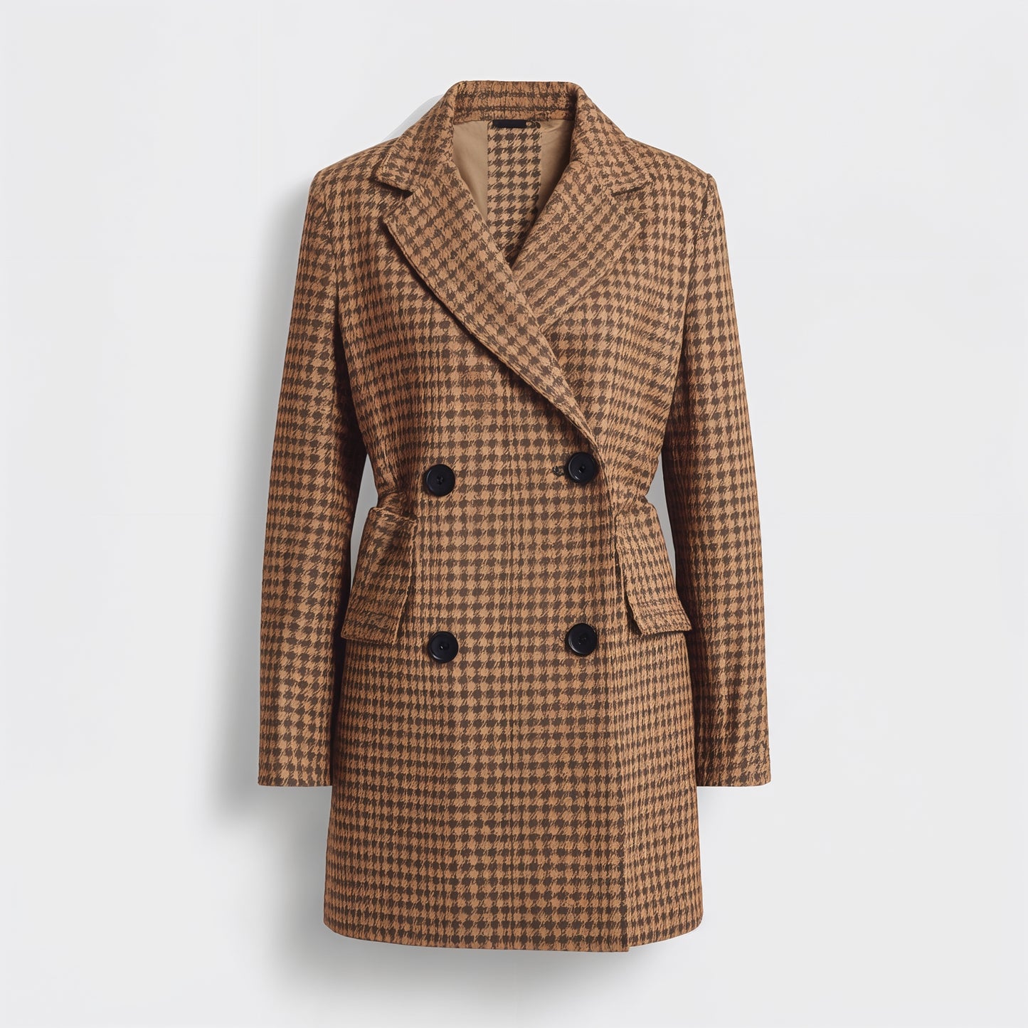 Camille Houndstooth Coat – Golden Heritage Edition