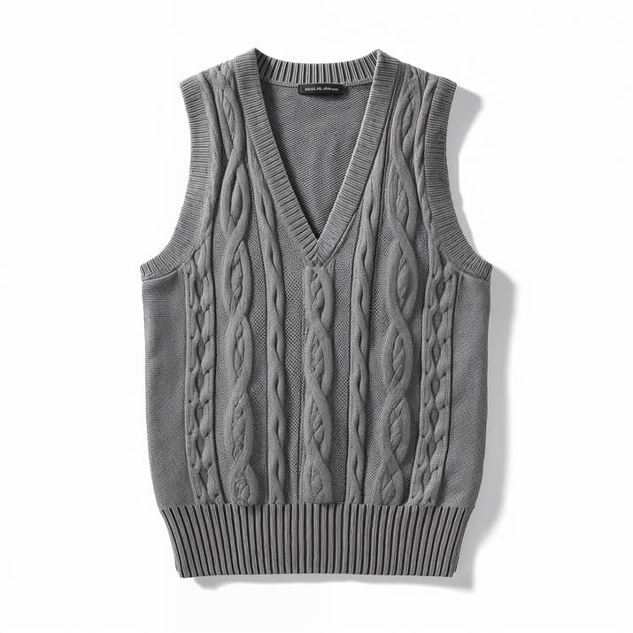 Amélie V-Neck Knit Vest – Timeless Chic Edition
