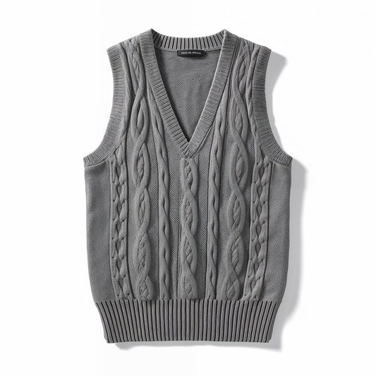 Amélie V-Neck Knit Vest – Timeless Chic Edition