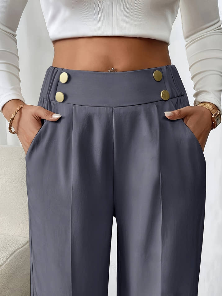 Aurora High-Waist Trousers – Tailored Relaxed Fit