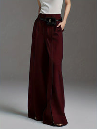 Valentina Wide-Leg Trousers – Split Hem Edition